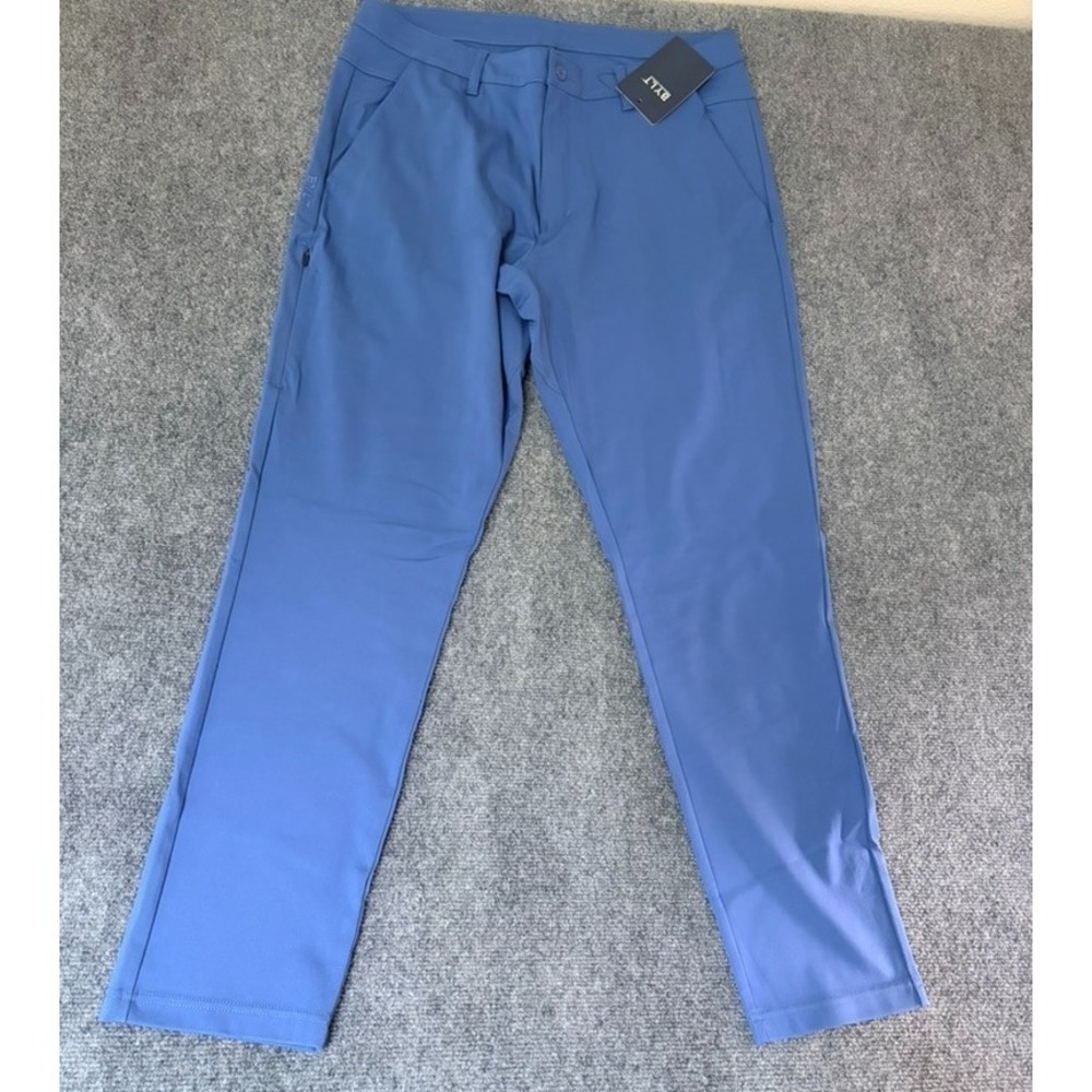 NWT BYLT Everyday Pant 2.0 Performance Slim Fit Chino in Blue Men's Size 38